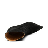 Amia Heel Boots - Black Suede