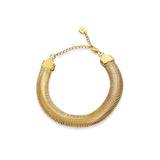 Flat Snake Bracelet - Gold