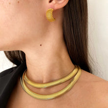 Load image into Gallery viewer, Anisa Sojka Flat Snake Necklace - Gold
