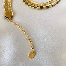 Load image into Gallery viewer, Anisa Sojka Flat Snake Necklace - Gold
