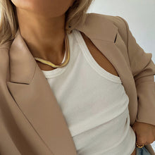Load image into Gallery viewer, Anisa Sojka Flat Snake Necklace - Gold
