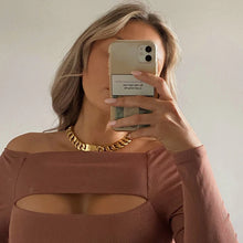 Load image into Gallery viewer, Anisa Sojka Mini Chunky Chain Necklace - Gold

