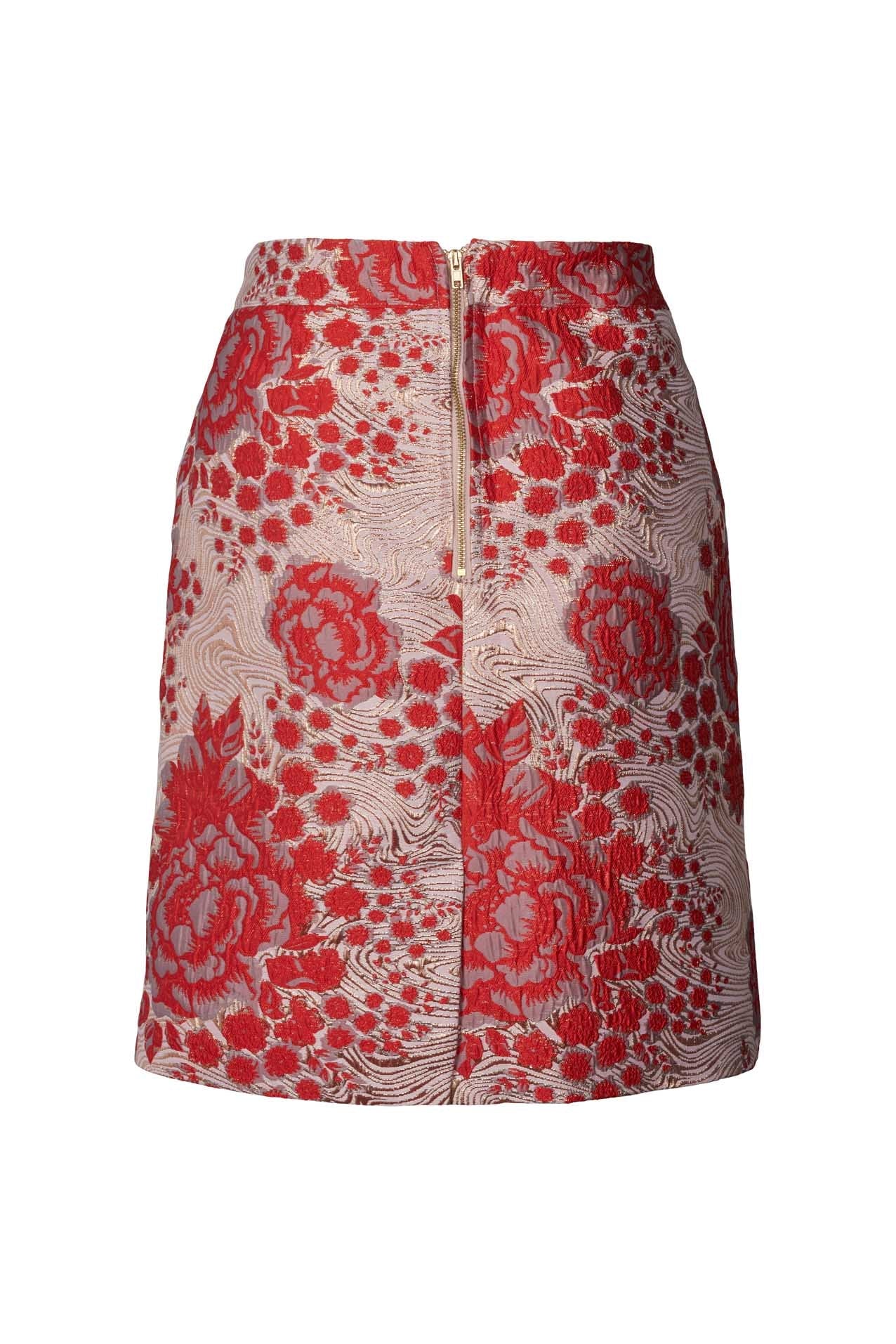 Lollys Laundry Aqua Skirt - Coral