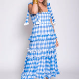 Berenice Dress - Blue Gingham