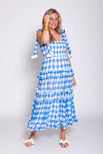 Load image into Gallery viewer, Sundress Berenice Dress - Blue Gingham
