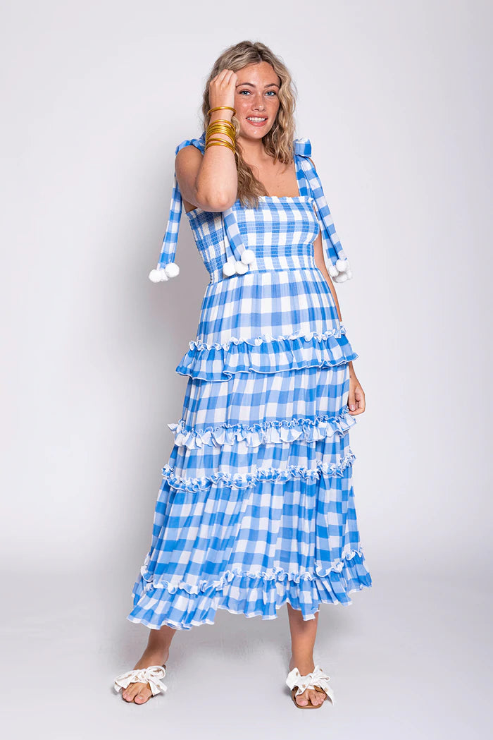 Sundress Berenice Dress - Blue Gingham
