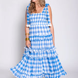 Berenice Dress - Blue Gingham