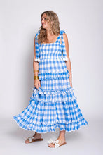 Load image into Gallery viewer, Sundress Berenice Dress - Blue Gingham

