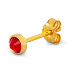 Bling 1PCS Earring - Gold/Red