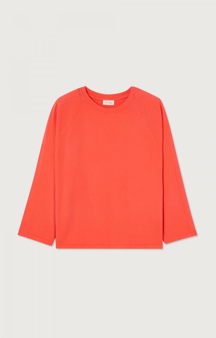 American Vintage Fizvalley Long Sleeve T-shirt - Vintage Scarlet