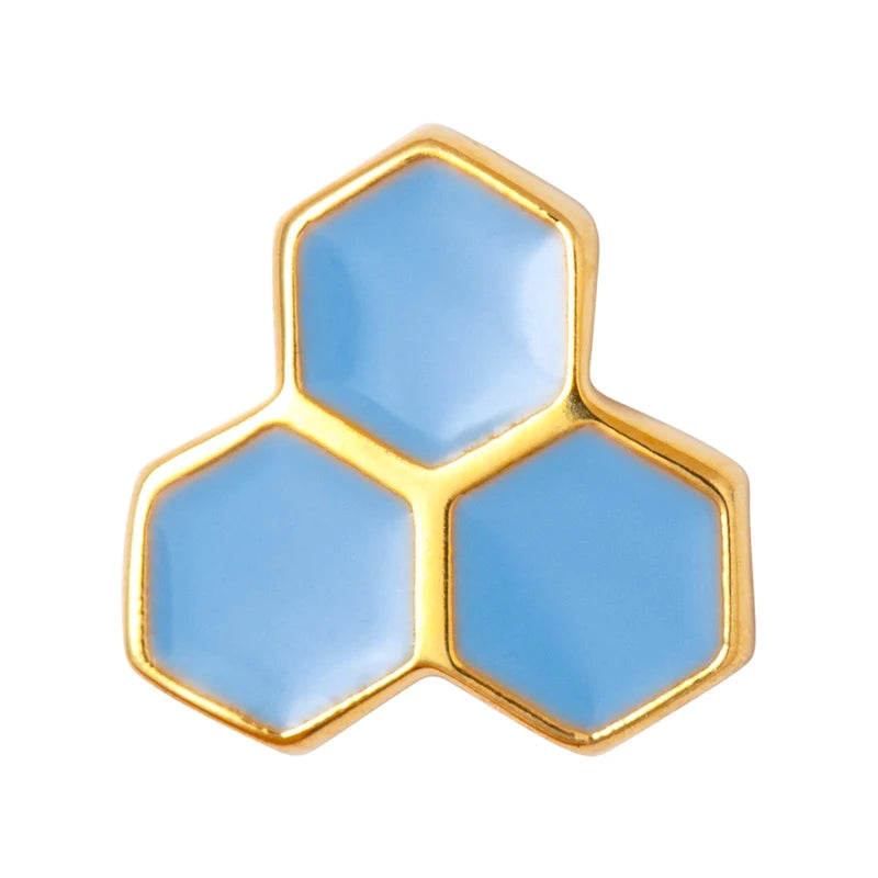 Lulu Copenhagen Honey Large 1PCS Earring - Light Blue