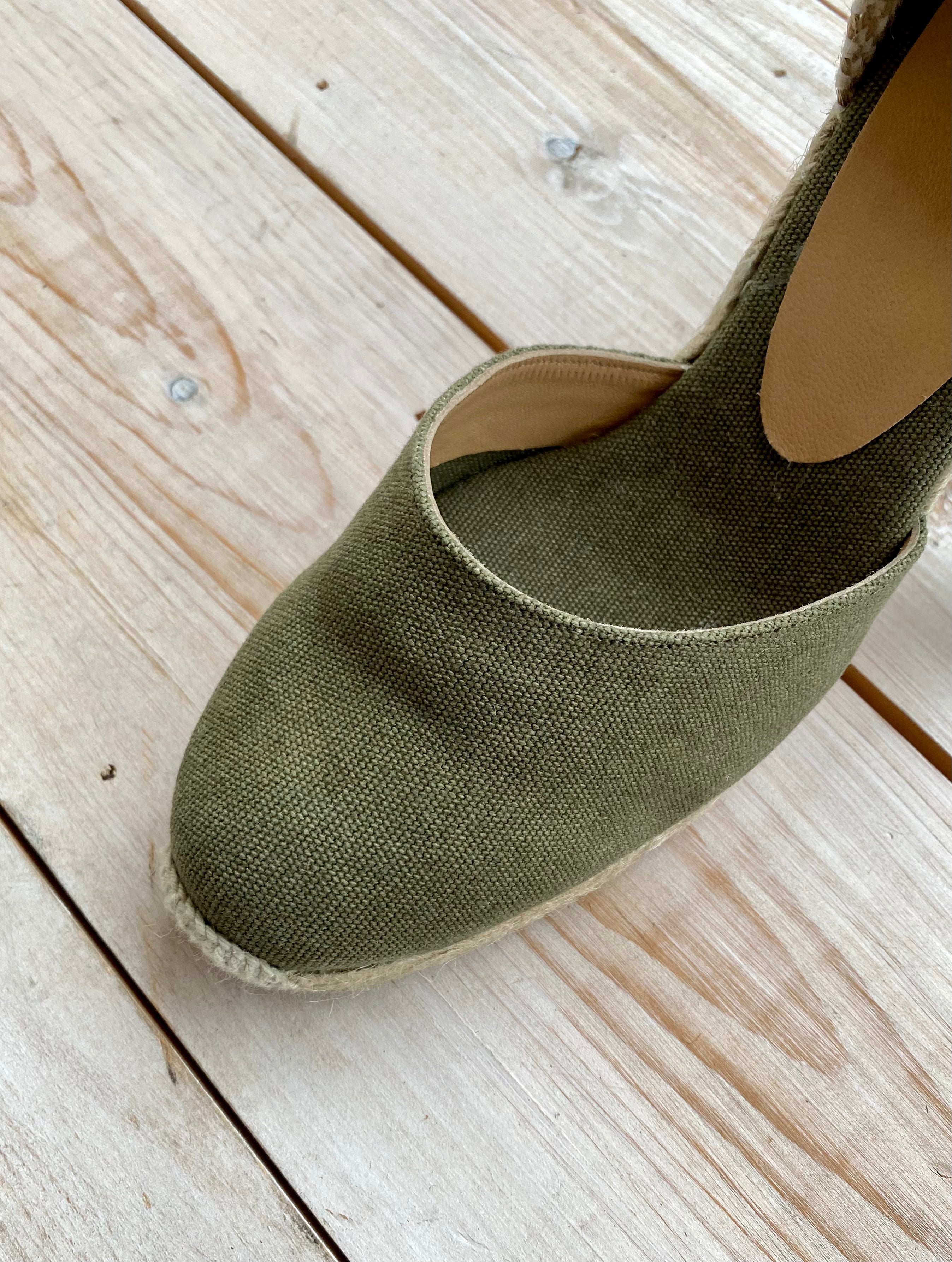 Castaner Carina Espadrilles - 9cm - Olive