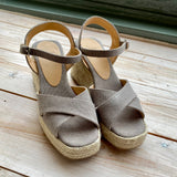 Thea Jute Espadrilles - 8cm - Grey