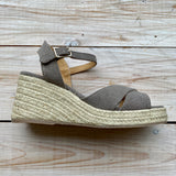 Thea Jute Espadrilles - 8cm - Grey