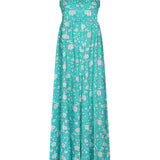 Louise Dress - Mint Flower
