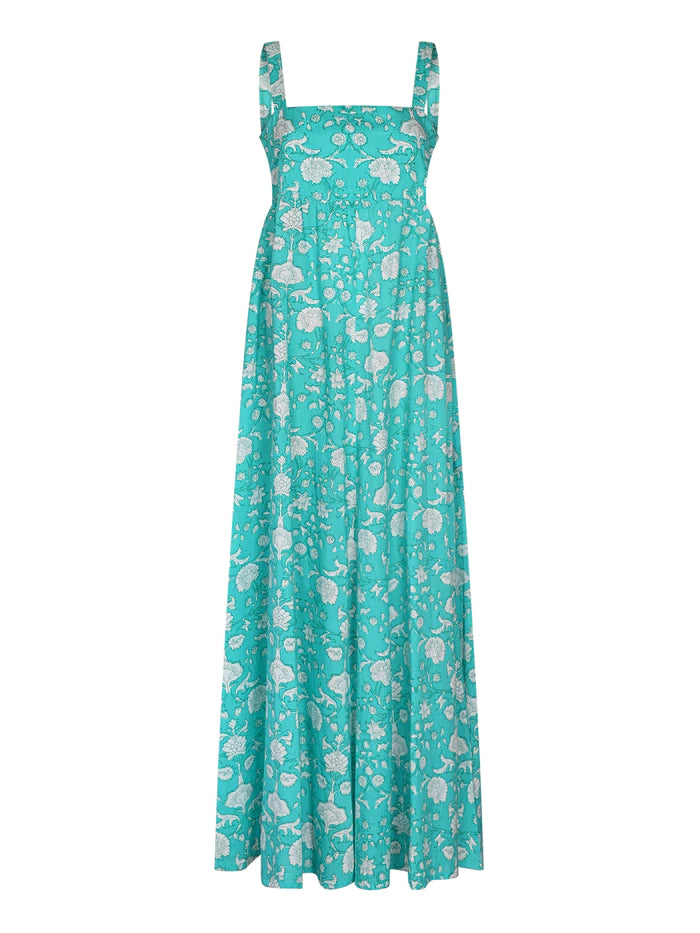 Stardust Louise Dress - Mint Flower