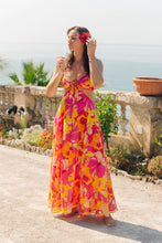 Load image into Gallery viewer, Sundress Magda Long Dress - Flowers
