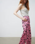 Stella Nova Orli Trousers - Black Pink Flowers