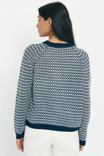Load image into Gallery viewer, Jumper 1234 Honeycomb Jumper - Navy/Grey
