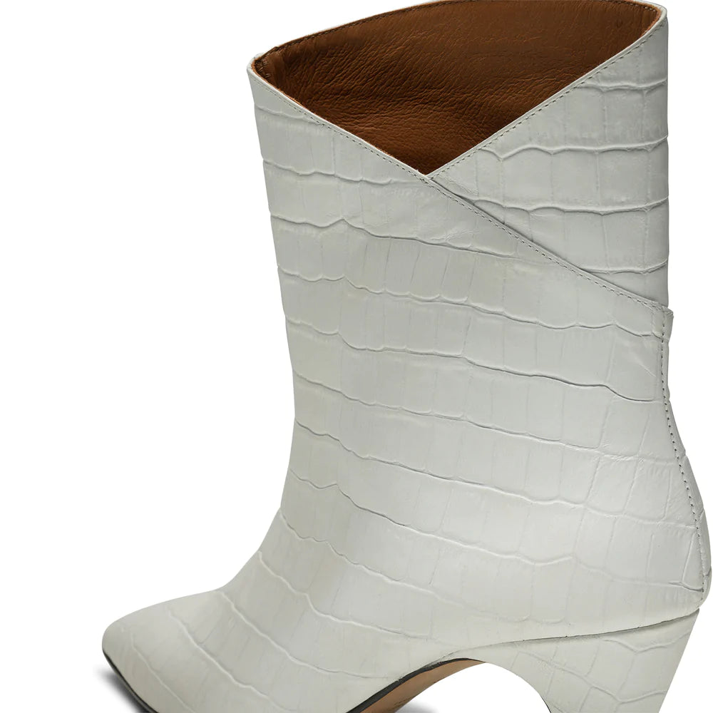 Shoe The Bear Paula Boots - White Croc