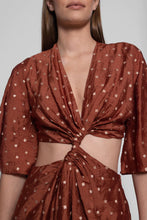 Load image into Gallery viewer, Sundress Severine Short Dress - Tanzania Brown/Gold
