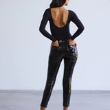 Faux Patent Leather Trousers - Black I