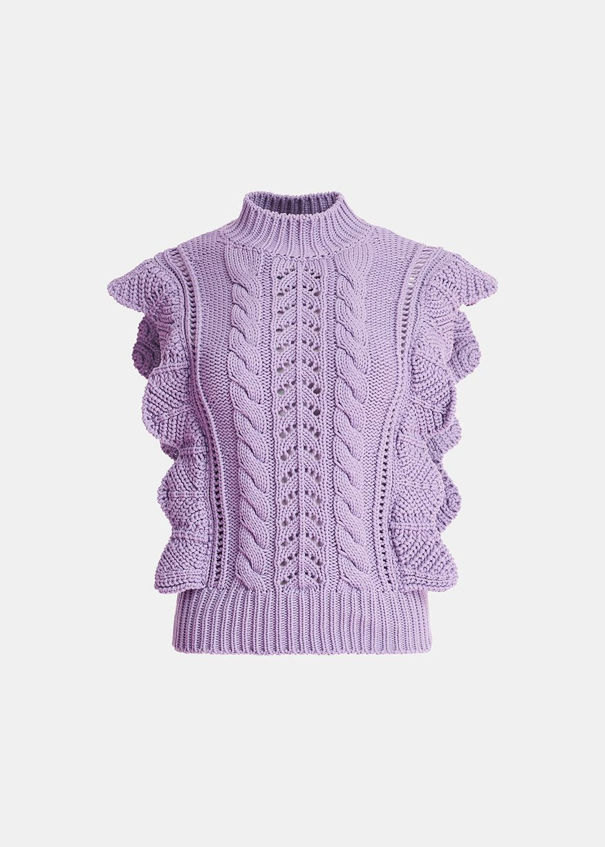 Essentiel Antwerp Campinas Knit Vest - Lilac