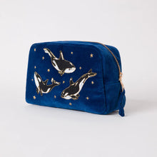 Load image into Gallery viewer, Elizabeth Scarlett Orca Cosmetics Bag - Cobalt
