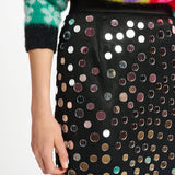 Crescent Skirt - Black Mirror