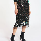 Crescent Skirt - Black Mirror