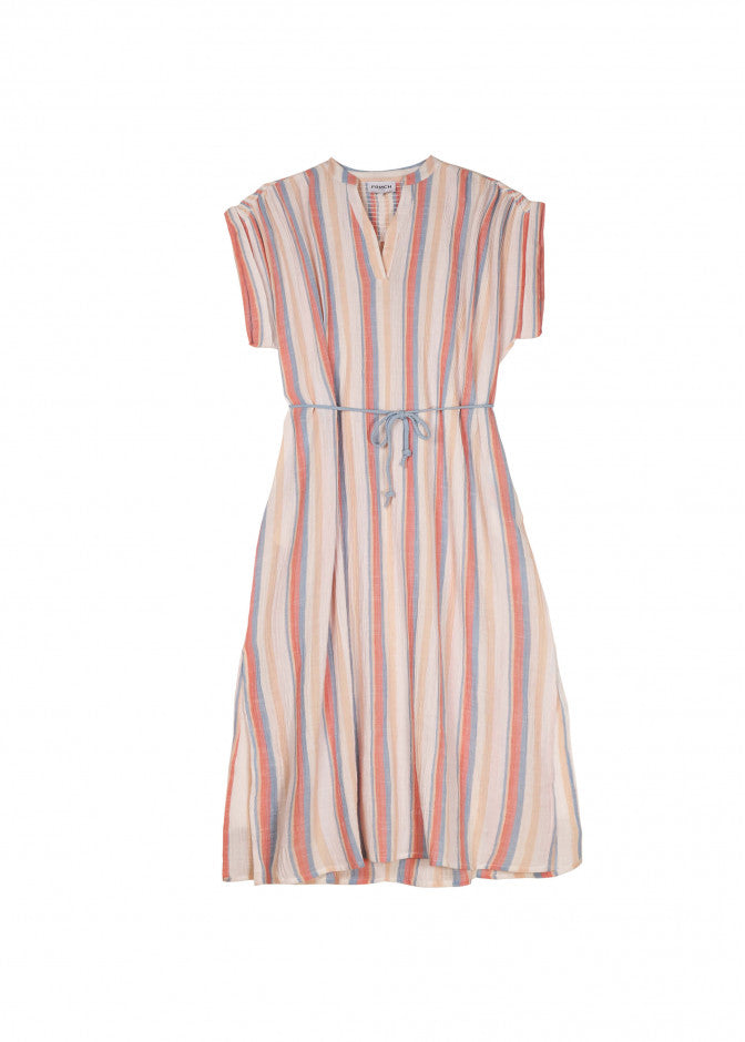 FRNCH Sabrina Dress - Multi Stripe