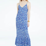 Sandy Dress - Blue Palmetto