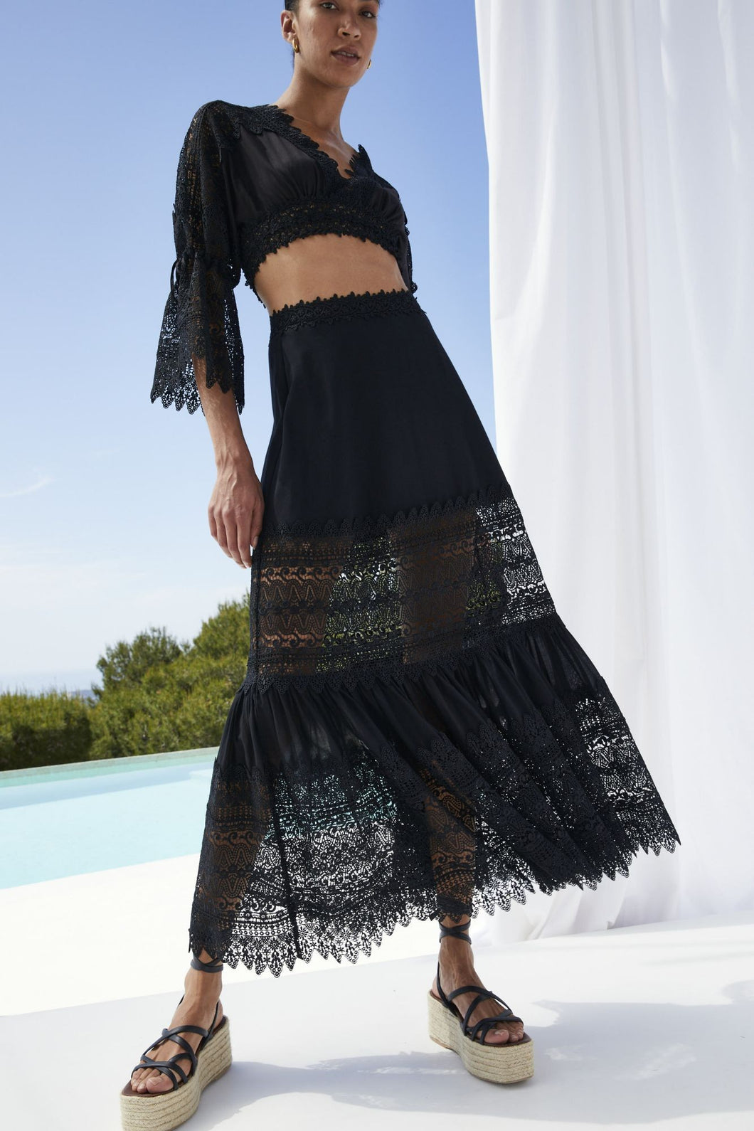 Charo Ruiz Viola Skirt - Black