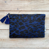 Canyon Beaded Pouch - Blue Leo