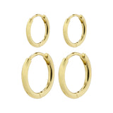 Ariella 2-in-1 Hoop Earrings  Gold