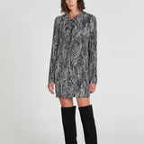 Mini Dress - Black/White