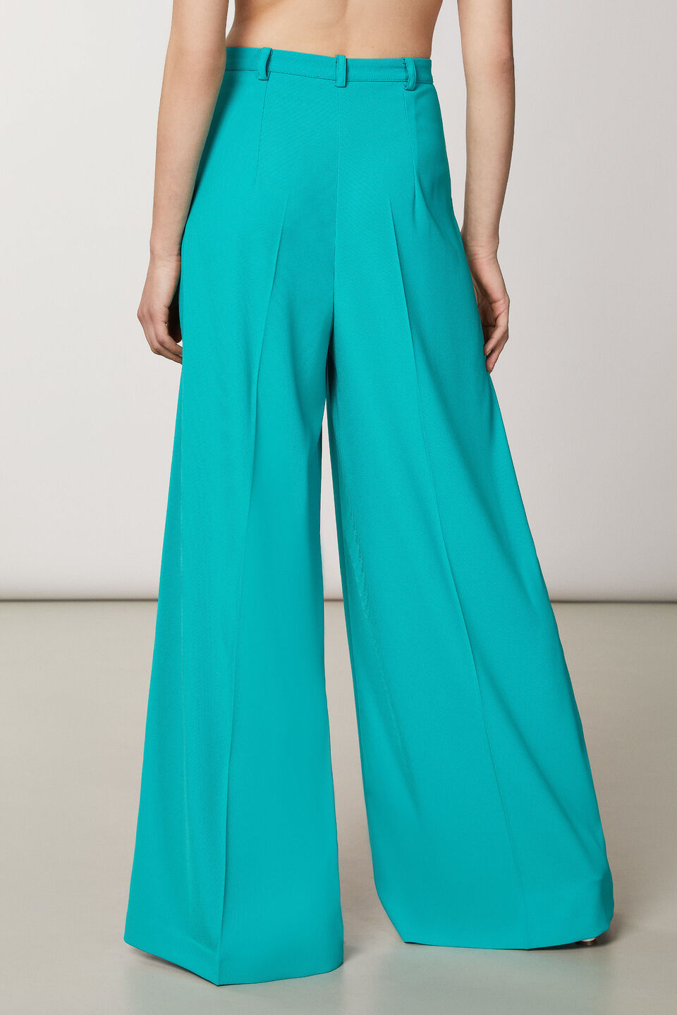 Patrizia Pepe Crepe Suit Trousers  - Illusion Green