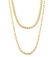Load image into Gallery viewer, Pilgrim Cable and Curb Chain Necklace/Belt
