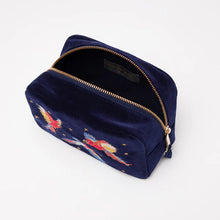 Load image into Gallery viewer, Elizabeth Scarlett Parrot Cosmetics Bag - Navy
