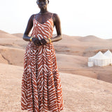 Poppy Field Dina Dress - Safari Brown