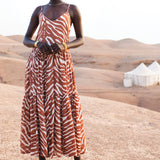 Poppy Field Dina Dress - Safari Brown