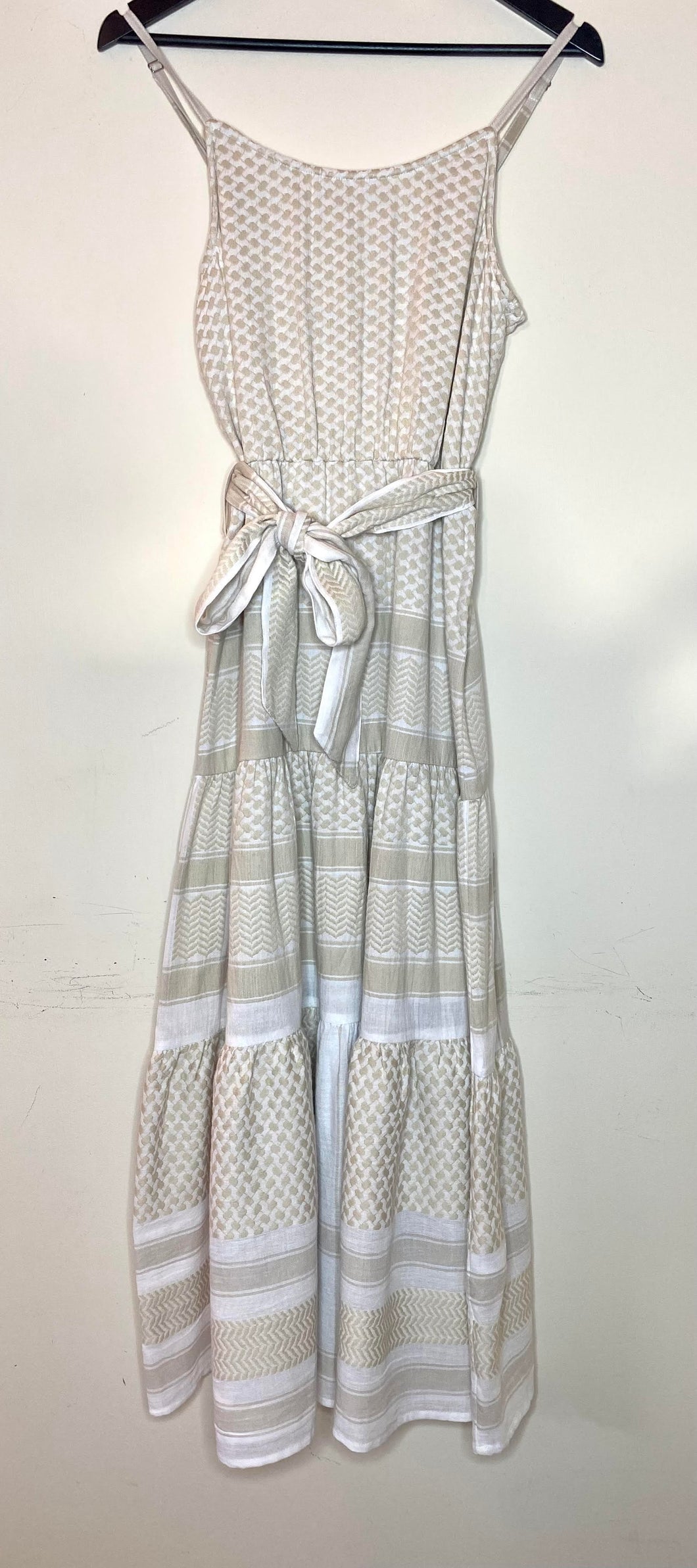 Summery Copenhagen Rose Dress - White/Sandshell